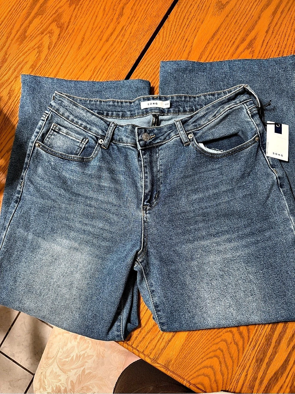S.O.N.G. Jean pants in Blue Waist 17/33 NWT